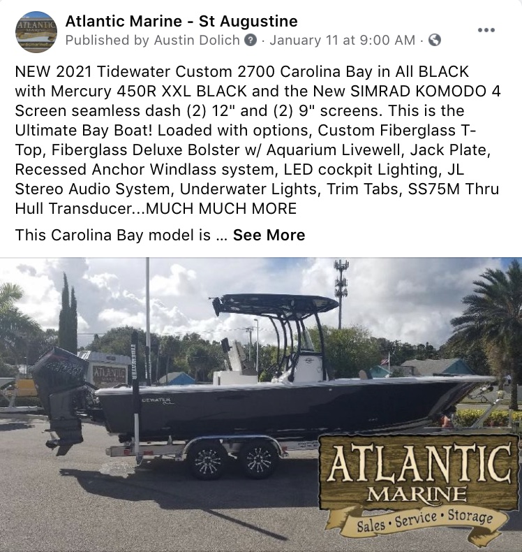 Social Media Marketing-Atlantic Marine - St Augustine